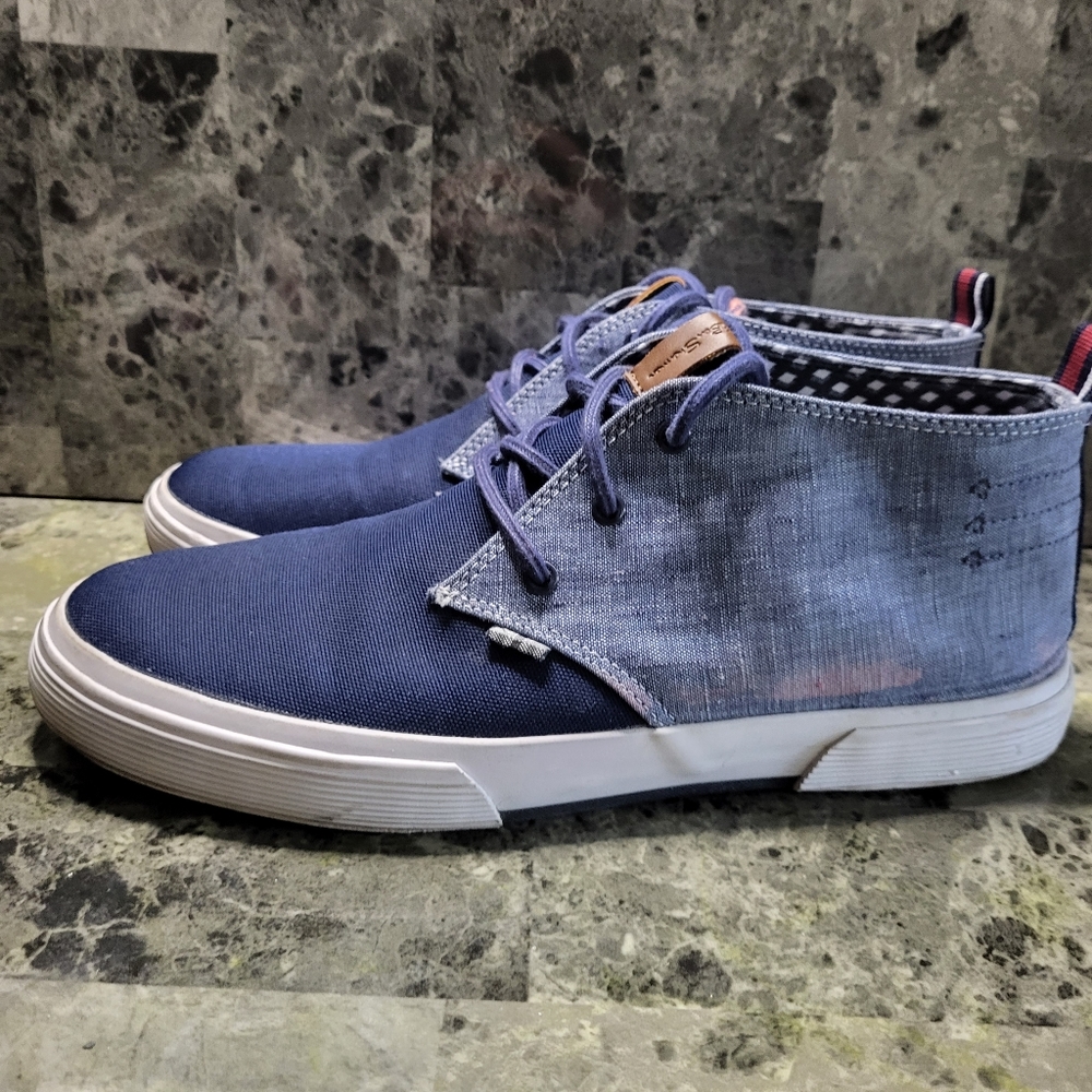 Ben Sherman Mens Bristol Chukka Blue Lifestyle Sneakers, MultiColor, Size 10.